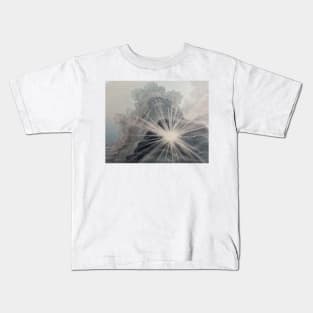 Sunburst Cloud and Sun Painting Kids T-Shirt